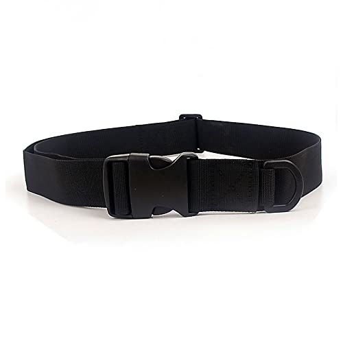 Cintura di sicurezza in nylon cintura antifurto nascosta per viaggi volo uso tattico e allaperto larghezza regolabile 3.8 cm lunghezza 60-108 cm Nero