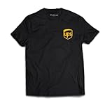 Black United Parcel Service UPS Short Sleeve T-Shirt Longsleeve Shirt Tee (US, Alpha, Large, Black)