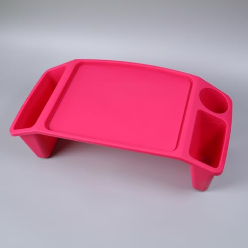 Basicwise QI003253P Kids Lap Desk Tray, Portable Activity Table, Pink