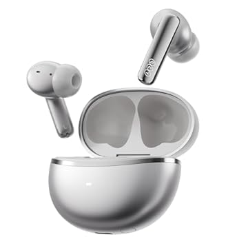 Fones de Ouvido Sem Fio QCY MeloBuds N70, Bluetooth 6.0,Intra Auricular,à Prova D'água IPX5,50 h de Bateria,Com Microfone Embutido,leves e Confortáveis para Corrida/Academia,Preto (Titânio)