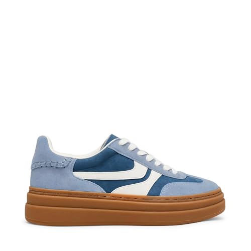 Steve Madden Steve Madden Women's Dodge Sneaker, Blue Multi, 7.5