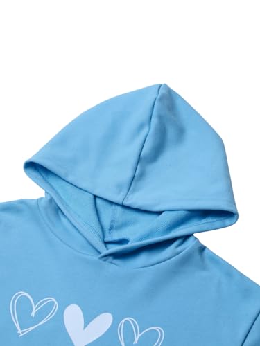 Image of WELAKEN Cotton Hoodie Sweatshirt for Girls Kids & Teens Long Sleeve Pullover with Kangaroo Pocket