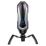 Agni Micrófono Gaming Profesional RGB Agni Professional RGB Gaming Microphone se une a nuestro catálogo de micrófonos, con un rendimiento profesional y un diseño imposible de pasar por alto. Su estructura está realizada en metal de la mejor calidad, con trípode integrado y posibilidad de giro 360º. Conquista las partidas gracias a su recepción de sonido cardioide, y da a tu set-up un estilo más gamer gracias a su iluminación RGB