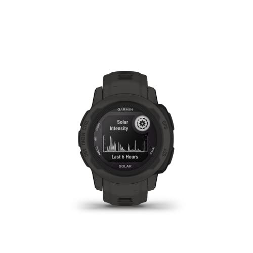 Image of Garmin Instinct 2S Solar, Smaller-Sized Rugged Outdoor Watch with GPS, with Solar Charging Capabilities, Built for All Elements, Multi-GNSS Support, Tracback Routing and More, Graphite