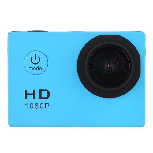 BJdfgE Mini HD 1080P cámara de grabación Buceo Impermeable acción Deportiva Full videocámara grabadora vídeo Ejercicio Extremo(Blue)