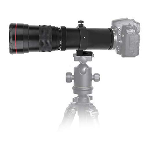 Telephoto Zoom Lens,Metal 420-800mm F/8.3-16 Manual Full Frame Super Telephoto Zoom Lens,for Canon/for Olympus/for SONY SLR Camera Far Distance Photography