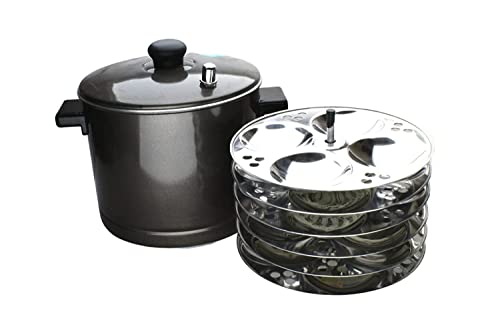 MACHINE À IDLI en aluminium noir pour vos brunchs et repas indiens - 2