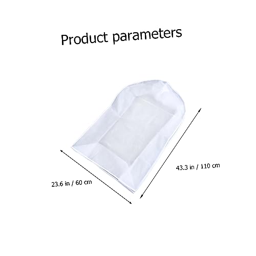 1pc Hanging Clothes Protective Cover Dust Garment Bag for Wardrobe Storage Large Clothing Organizer Reusable and Washable Clothes Bag4