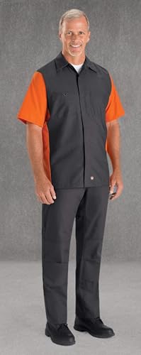 Red Kap Men's Short Sleeve Two-Tone Crew Shirt4