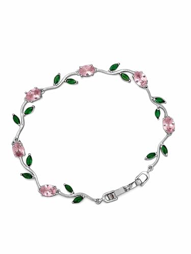 Image of Anti-Tarnish Tulip Bracelet for Women Stylish | Gold Plated Bracelet for Women | Fairy Bloom Rapunzel Bracelets | Daily Wear Gifting Jewellery | Gift for Anniversary