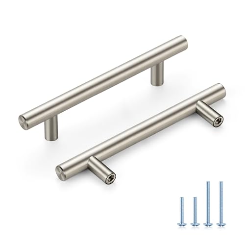 HOME EDIT Brushed Nickel Cabinet Handles, Drawer Pulls, 3-3/4 Inch, 10 Pack