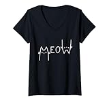 Photo Gallery donna funny meow lovers - regalo per mamma e gatto, per ragazze, donne, gatti maglietta con collo a v Photo Gallery donna funny meow lovers - regalo per mamma e gatto, per ragazze, donne, gatti maglietta con collo a v