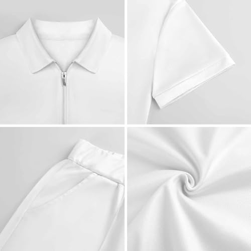 Ukraine FlagZipper Polo Suit Casual Sports Two-wear Fashion Suit2