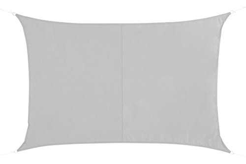 Toile Solaire Voile d'ombrage rectangulaire 2 x 3 m en Tissu déperlant - Coloris Blanc