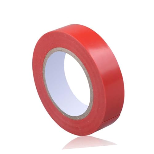 TOBBOMEY Red Pvc Electrical Tape Waterproof Insulation Tape Vinyl Electrical Insulation for Industrial Home Diy Use