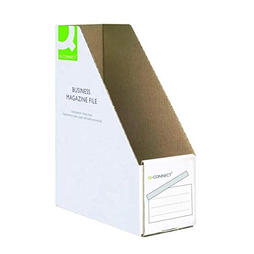 Q-Connect Business Magazine File W100xD230xH300mm White (Pack of 10) KF21659