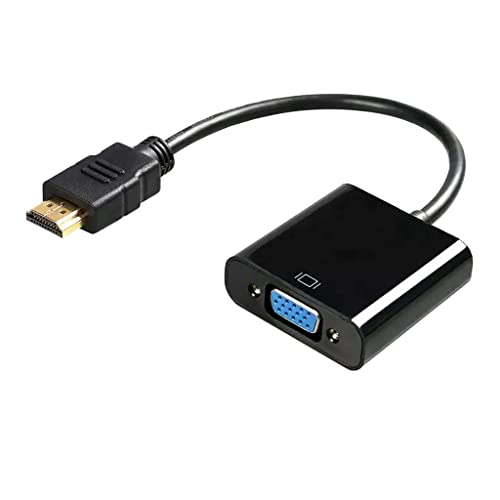 Pipestation Adaptador HDMI a VGA, conectividad de alta resolución 4K y 1080p, se conecta a televisores, portátiles, computadoras, monitores, proyectores y más, compatible universalmente