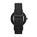Skagen Men's Aaren Three-Hand Midnight Black Aluminum and Silicone Band Watch (Model: SKW6544)