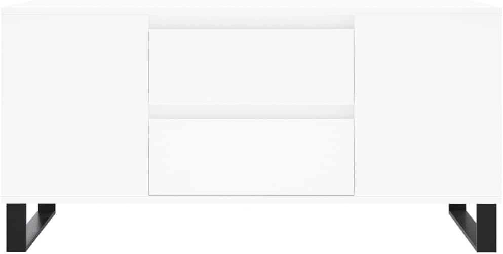 フロント view of the coffee table with drawers