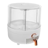 TOBBOMEY 防虫防潮米貯蔵容器 視認可能転式フードディスペンサー 家用密閉米び 独立計量カップ付き収納ボックス 再利用可能