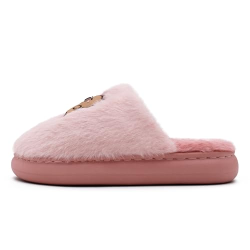 Image of VRITRAZ Women's Comfort Slip On Closed Toe Warm Winter with Cute Design print House Clog Indoor Slipper