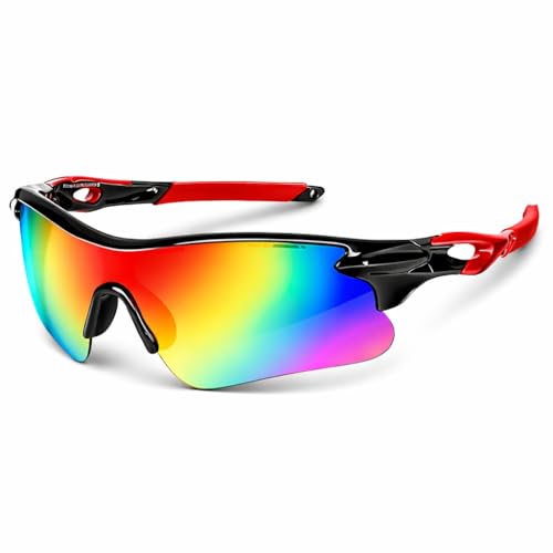 Image of Zynic Men's Stylish Sports Sunglasses with Case| UV400 Protection Classic Wrap Around Googles |Sports Shades for Driving,Cyclining Outdoor & Travel
