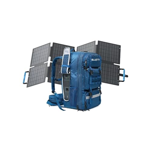 BLUETTI Solar Generator Handsfree 2 Backpack with 60W Solar Panel Included