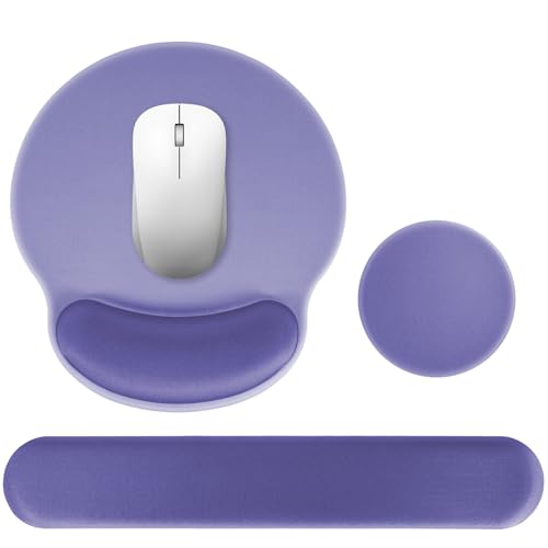 Tapis de souris ergonomique pour jeux et bureau : ensemble 3 en 1 support de poignet