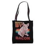 Body By Bacon Low Carb Diet Ketosis Ketogenic Diet Tote Bag