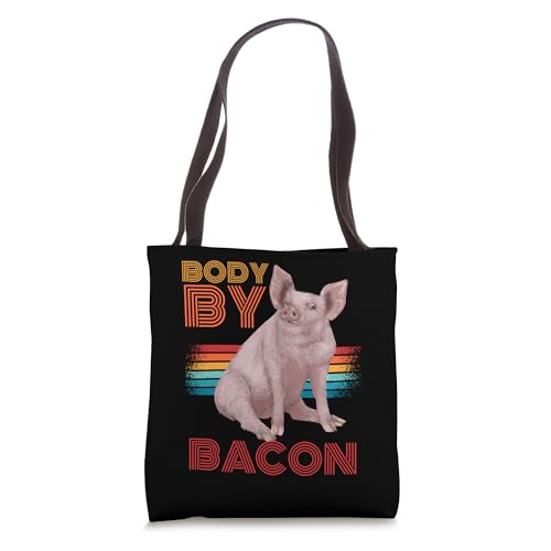 Body By Bacon Low Carb Diet Ketosis Ketogenic Diet Tote Bag