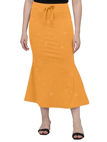 Image of Mehrang Stretchable Shimmer Saree Shapewear Petticoat for Women, Skirts for Women,Shape Wear Dress for Saree