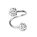 Surgical Steel Twist Helix Cartilage Crystal Ear Stud Body Piercing Earring 16g by Thimmei