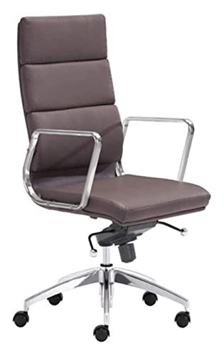 Office Chair Office Leisure ChairHigh Back Office ChairComputer ChairConference Chair Swivel Chair Work ChairVideo Game Chair Chair (Color : Brown, Size : One Size) Needed