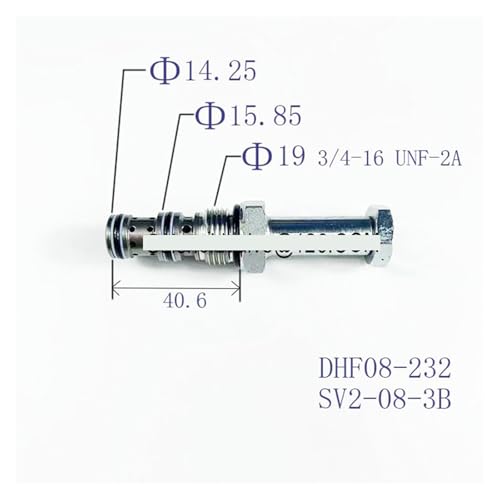 Vanne hydraulique DHF08-232 à filetage interne et bobine AC220V - 3