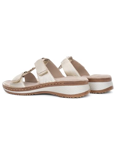 ARA Femme Hawaii Mocassin, Platine, 38 EU – vue 6