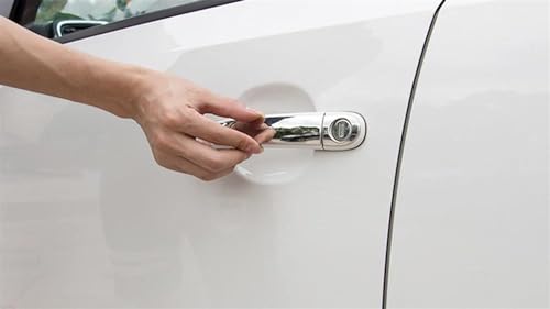 Cubierta cromada para manija de puerta Audi A4 B9 8W 2016-2022, pegatinas protectoras 4