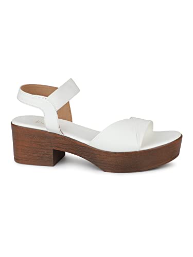 Image of Inc.5 Women's 101310 White Heeled Sandal