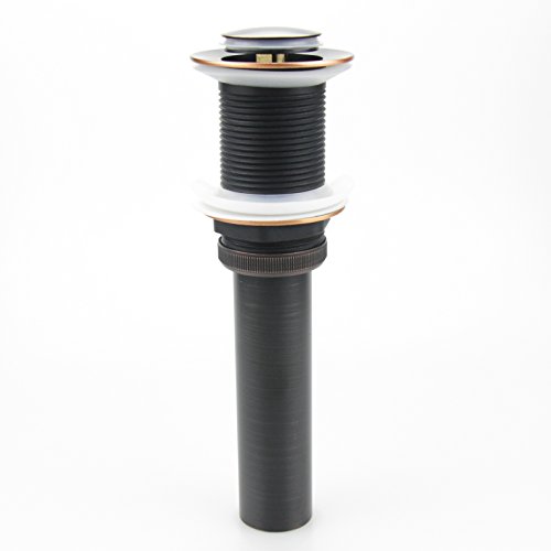 Oil Rubbed Bronze Pop Up Drain, Bathroom Vessel Lavatory Vanity Faucet Sink Drain Stopper, ORB without Overflow