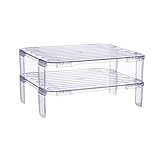 Étagère de rangement transparente – facile à monter et à démonter, ni effort, installation simple et rapide, étagères de rangement pour réfrigérateur