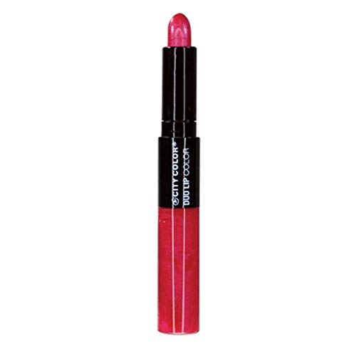 Color City, Duo Lip Color 2 en 1, lápiz labial y brillo labial (Latte)