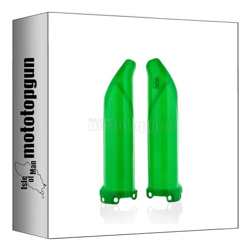 Cubierta horquilla verde Acerbis para rutas de enduro en Kawasaki KX 300 X