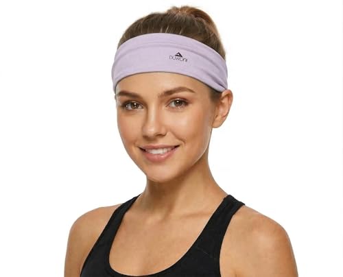 Image of Duwoni Sports Headbands for Men, Moisture Wicking Workout Headband, Sweatband Headbands for Running,Cycling,Football,Yoga,Tennis,Hiking,Hairband for Women and Men