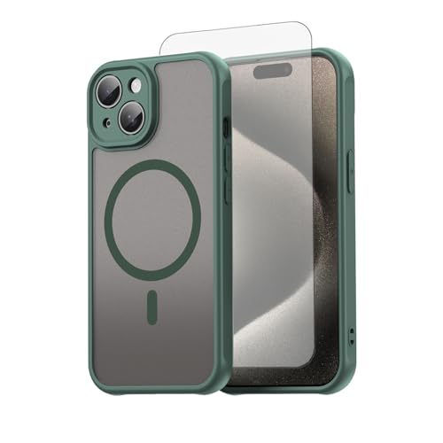 Coque iPhone 15 MagSafe antichoc militaire anti-trace