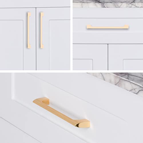 monti hardware Etna Collection Brushed Gold Cabinet Handles #TOP28