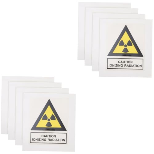 Autocollants de sécurité radiations x8 pour la signalisation des laboratoires et usines