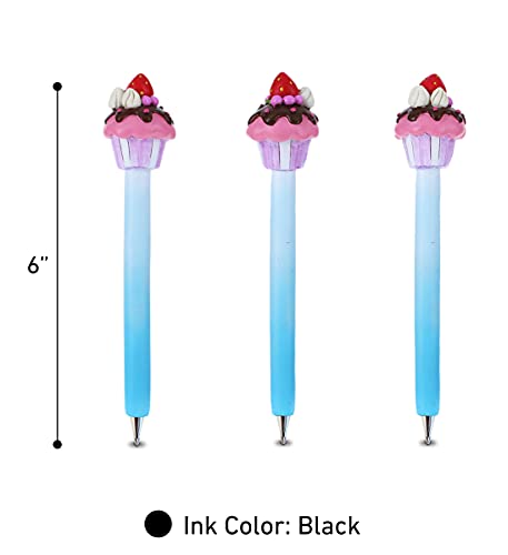 Planet Pens Cupcake Novelty Pen - Fun & Unique Kids & Adults Ballpoint Pen, Colorful Sweet Treat Writing Pen Instrument For School & Office Desk Decor Accessories