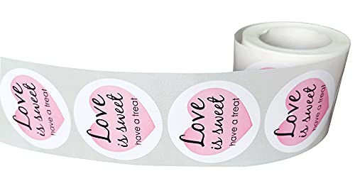 Wootile Love Is Sweet Stickers Have A Treat Labels 2 Inch Wedding Favor Labels Wedding Treat Stickers thumb #7