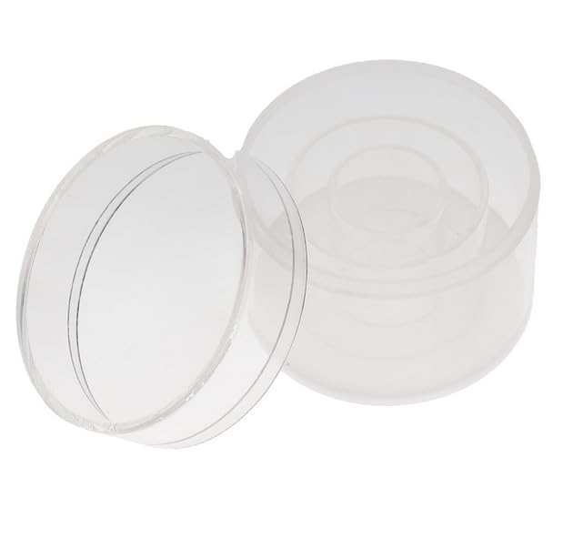 Dental Medical Lab Anesthetic Cartridge Dispenser with Cover, Clear Acrylic Holds 1.8 ml Holds 50/Pcs Cartridges