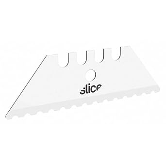 Slice 10523 Utility Blade, Serrated Edge, Never Rusts, Lasts 11x Longer Than Metal, Finger-Friendly Edge, 1 Pack