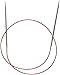 ChiaoGoo Red Lace Circular 32 inch (81cm) Stainless Steel Knitting Needle Size US 6 (4mm) 7032-6